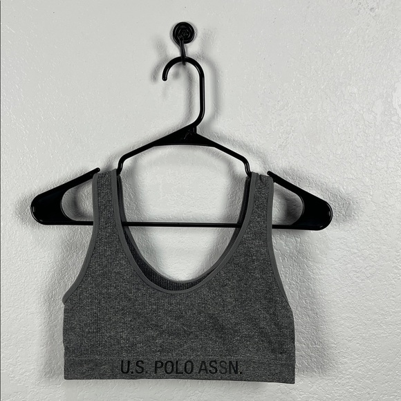 U.S. Polo Assn. Women’s and Women’s Plus Seamless Comfort Bra Gray Un-Padded L - Picture 1 of 8